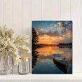 thumbnail image 2 of Qisvanset Bay Bridge Sunset Canvas Print 12x16 Inch Hotel Interior Decor, 2 of 8
