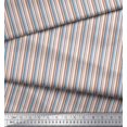 thumbnail image 2 of Soimoi polyester Crepe Fabric Stripe & Paisley Decor Fabric Printed Yard 52 Inch Wide, 2 of 3