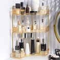 thumbnail image 2 of Birdeem 360 Rotating Cosmetics Storage Rack Corner Toilet Storage Box Light Luxury Bedroom Jewelry Cosmetics Decoration Storage Rack, 2 of 12