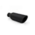 thumbnail image 3 of RP Remarkable Power, 2.5" Inlet 4" Outlet 12" Long Stainless Steel Rolled Edge Exhaust Tip Black EXT08, 3 of 10
