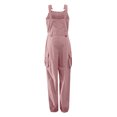 thumbnail image 3 of Innerwin Jumpsuits Sleeveless Women Long Pants Summer With Pockets Solid Color Romper Pink 4XL, 3 of 7