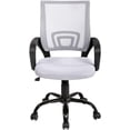 thumbnail image 1 of BestOffice Ergonomic Mesh Office Chair, Mid-Back Executive Task Chair with Lumbar Support, Armrests, Rolling Swivel & Adjustable Height, White, 1 of 7