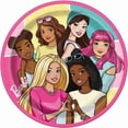 thumbnail image 1 of Unique's Barbie Birthday Paper Dinner Plates, 9in, 8ct, 1 of 5