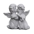 thumbnail image 3 of Baohd Gracieuse Résine Fille Ange Figurine Statue Décoratif Accent de Bureau Baiser Droit 1Set, 3 of 6