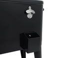 thumbnail image 3 of Permasteel - Glacière de patio extérieure de 80 qt – Glacière roulante pour boissons – 110 canettes – Noir, 3 of 7
