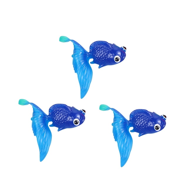 karymi 3 Pcs Poissons Rouges Flottants 6.5CM Translucides Doux TPR Flottant Marine jusqu'à 45 % de Réduction