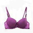 thumbnail image 1 of Women’s Push Up Lace Bra Comfort Padded Underwire Bra Lift Up Add One Cup, 1 of 4