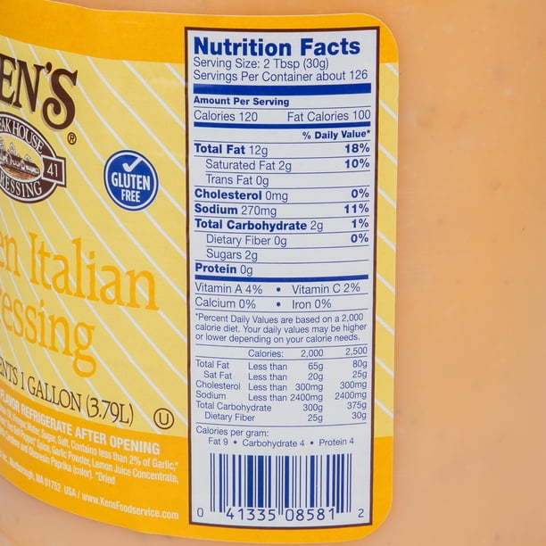 Ken's Foods 1 Gallon Golden Italian Dressing