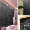 thumbnail image 4 of MesaSe Curtain Beaded Flash Tassel Shiny String Curtain Door Room Window Divider Home Decor Black, 4 of 7