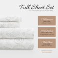 thumbnail image 4 of ienjoy Home 4 Piece Coarse Paisley Patterned Home Collection 4 Sheet Set, Full, Gray, 4 of 4
