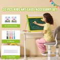 thumbnail image 2 of KFFKFF Easel Companion Kit, 32-Piece Children's Art Creation Set with Chalk, Markers & Paper Rolls, Essential Tools for Kids' Tabletop Drawing Easel, Creative Kit for Young Artists, 2 of 9