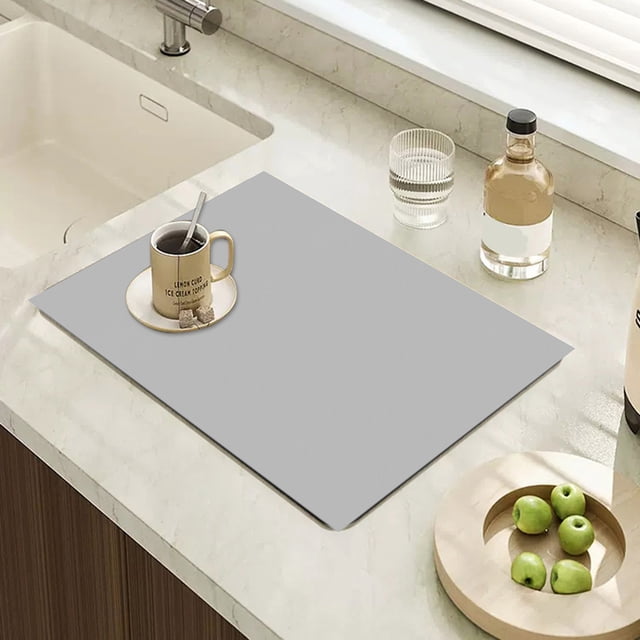 Vaidha Coffee Machine Drip Mat Non-Slip Quick Drying Drip Mat Tableware Fast Drying Super Absorbent Mat
