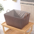 thumbnail image 3 of Jubipavy Clothing Storage Containers Laundry Basket Foldable Laundry Basket Dirty Laundry Basket Protective Sisal Rope Handle For College Dorms Bathroom Bedroom Laundry Hamper, 3 of 6