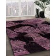 thumbnail image 2 of Ahgly Company Indoor Square Abstract Raspberry Purple Abstract Area Rugs, 8' Square, 2 of 6
