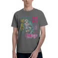 thumbnail image 1 of Hatsune Miku Kanji Music Men's Basic Short Sleeve T-Shirt Deep Heather Medium, 1 of 5