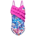 thumbnail image 1 of MIASHUI Girls One Piece Swimsuits Kids Ruffles Bathing Suit,Hot Pink,8-9 Years, 1 of 4