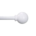thumbnail image 1 of Mainstays 1/2” White Ball Adjustable Curtain Rod, 28”-48”, 1 of 4