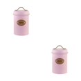 thumbnail image 3 of Wweixi Transparent Tea Jars For Storing And Displaying Favorite Tea Leaves Food Grade Metal Kitchen Storage Jars Jars Kitchen Pink coffee 2Set, 3 of 6