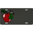 thumbnail image 1 of Apple avec Plaque d'Immatriculation en Métal pour Professeur de Ver de Bibliothèque, 1 of 2