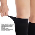 thumbnail image 3 of Footless Compression Stockings, Footless Leg Compression And Breathable Protective For Socks Long Compression For 15 To 21Mmhg Skin Friendly Running Cycling Travel, 3 of 8