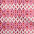 thumbnail image 1 of oneOone Georgette Viscose Medium Pink Fabric Ikat Craft Projects Decor Fabric Printed By The Yard 42 Inch Wide, 1 of 4