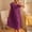 Purple, variant on Sakmal Cooling Moomoo Dresses for Women Knee Length Cute Slip Blue Mumu Dress Short Sleeve Floral Nightgowns for Women