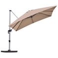 thumbnail image 1 of Patiojoy 10' Market Umbrella Outdoor Patio Square Offsete Tan, 1 of 6