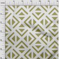 thumbnail image 3 of oneOone Georgette Viscose Light Green Fabric Geometric Triangle Craft Projects Decor Fabric Printed By The Yard 42 Inch Wide, 3 of 4