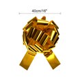thumbnail image 2 of Unique Bargains 16 Inch Extra Large Pull Bow Car Gift Wrapping Bows Ribbon for Wedding Car Baskets Big Gift Bow, Gold, 2 of 7