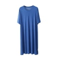 thumbnail image 1 of Birdeem Robes for Men Cotton Pajama Mens Loose V-Neck Solid Color Thin Home Pajama, 1 of 1