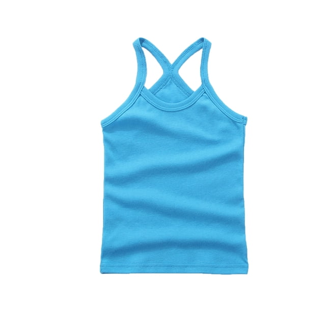 Girls Dance Tank Top Racerback Crop Top for Active Toddlers for Gymnastics Ballet & Sports Activities