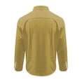 thumbnail image 5 of Gspmoly Chemises pour Hommes, Chemise Haut Imprimée à Col à Manches Longues Décontractée et Confortable pour Hommes, Hauts de Sortie Économies d'Été Liquidation, 5 of 5