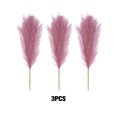 thumbnail image 3 of Wweixi 3piece Peaceful With Pampas Reed Decoration Downy And Durable Boho Decor Pinkish Purple 1Set, 3 of 6