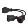 thumbnail image 4 of J1939 J1708 To OBD 2 Adapter, Conversion Diagnostic Y Cable High Toughness Functional Stable 30cm Long  for Diesel Trucks Buses Trailers, 4 of 8