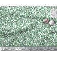 thumbnail image 2 of Soimoi Tissu Georgette Poly Vert Roue Tissu Ethnique Imprimés au Yard 42 Pouces de Large, 2 of 3