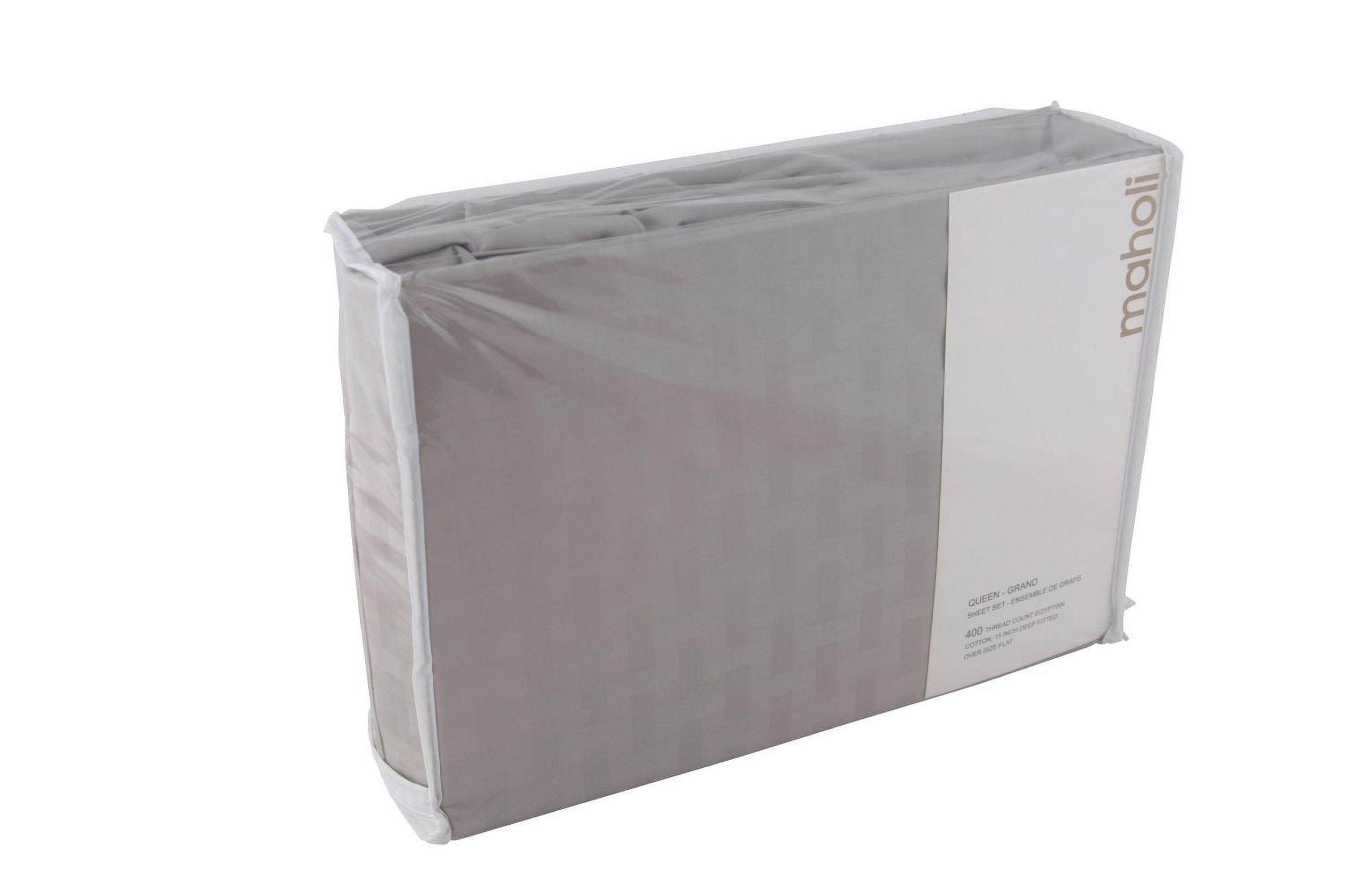 Ambassador Ensemble de draps en coton de 400 fils au pouce carré motif de bambou de Maholi