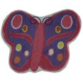 thumbnail image 1 of Tapis amusant pour enfant papillon multicolore nylon, 1 of 2