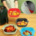 thumbnail image 4 of TIMIFIS Air Doublures en Silicone pour Friteuse à Chaud Essentiels de Cuisine Casserole en Silicone pour Friteuse à Air Chaud Doublures Rondes Réutilisables pour Panier de Friteuse à Air Accessoires - Remplacement des Doublures en Papier Parchemin -[7.5 Pouces] Essentiels pour Appartement, 4 of 5