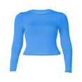 thumbnail image 4 of Blouse Mode Urbaine à Manches Longues Unie pour Femmes, 4 of 6