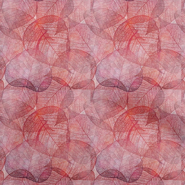 oneOone Tissu Popeline de Coton Sergé Rouge Texture Feuille Matériel de Couture Tissu Imprimé au Mètre 56 Pouces de Large