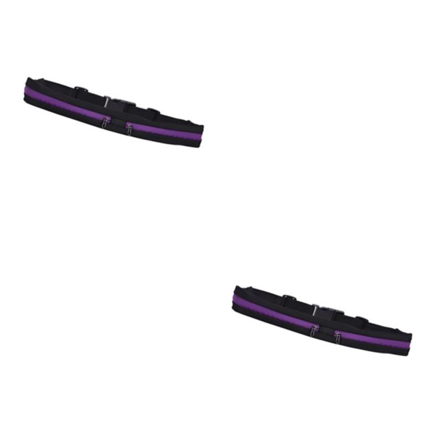 VONKY Stylish And Convenient Waist Bag For Running Adjustable Belt Bag For Sports Wide Applications purple 2Set