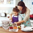 thumbnail image 3 of 1PC Snack Containers Reusable Bento Lunch Containers for Hot Food Glass Freezer Containers for Food Seasoning Containers Food Storage Containers for Fridge Lunch Meat Storage Containers for Fridge, 3 of 3