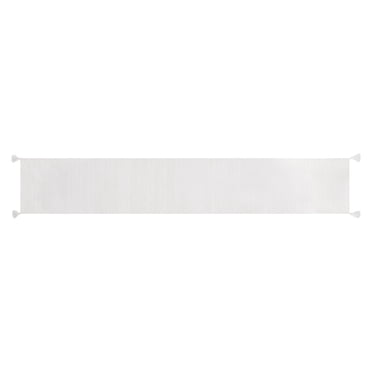 Chemin de table tissé épais Better Homes & Gardens - Blanc - 14" x 90" - 100 % coton