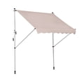 thumbnail image 1 of Outsunny Auvent de Patio Rétractable Manuel 6,6 Pieds X 5 Pieds pour Fenêtre et Porte, Pare-Soleil, Auvent de Terrasse, Abri, Résistant à l'Eau, Protection UV, Beige, 1 of 10
