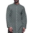 thumbnail image 4 of Atasi Button Down Asymmetric Printed Long Sleeve Rayon Kurta Pyjama Set, 4 of 4