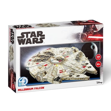 4D Build, Star Wars Millennium Falcon 3D Paper Model Kit, 216 Piece Paper Model Kit for Teens and Adults, Ages 10+