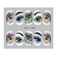 thumbnail image 1 of Braveheart Watermark Nail Sticker Tatoos Halloween Colorful Eyes Skull Element Nail Wraps Diy Manicure Sticker, 1 of 8