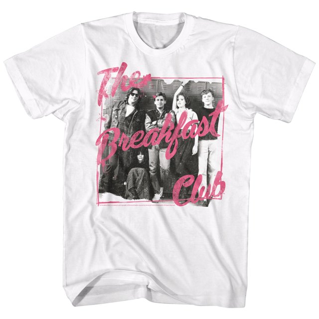 Breakfast Club 80s Teen Movie The Club Group Photo Locker Shot Adult T-Shirt Tee