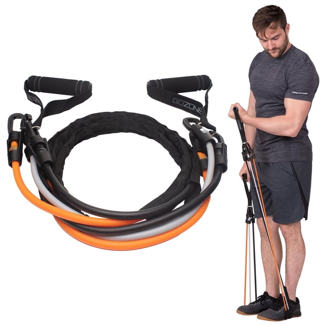 GoZone 3-in-1 Resistance Band – Orange/Black/Grey