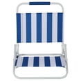 thumbnail image 4 of Mainstays Beach Sand Chair, Stripe, Blue White, 4 of 10